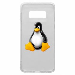 Чехол для Samsung S10e Пингвин Linux