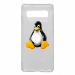 Чехол для Samsung S10 Пингвин Linux - PrintSalon