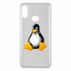 Чехол для Samsung A10s Пингвин Linux - PrintSalon