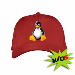 Детская кепка Пингвин Linux - PrintSalon