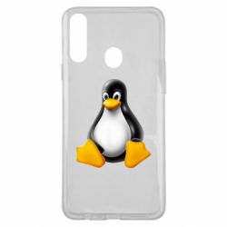 Чехол для Samsung A20s Пингвин Linux - PrintSalon
