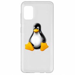 Чехол для Samsung A31 Пингвин Linux
