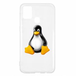 Чехол для Samsung M31 Пингвин Linux - PrintSalon