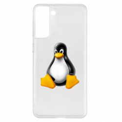Чехол для Samsung S21+ Пингвин Linux - PrintSalon