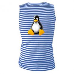 Майка-тельняшка Пингвин Linux - PrintSalon