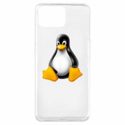 Чехол для Oppo A73 Пингвин Linux