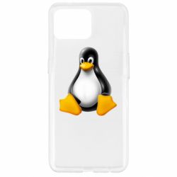 Чехол для Oppo Reno 4 Lite Пингвин Linux - PrintSalon