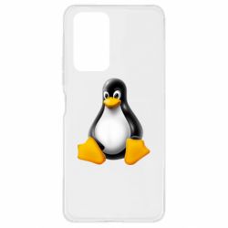 Чехол для Xiaomi Redmi Note 10 Pro Пингвин Linux - PrintSalon