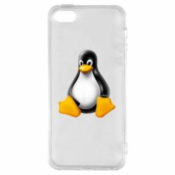 Чехол для iPhone5/5S/SE Пингвин Linux - PrintSalon