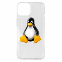 Чехол для iPhone 14 Пингвин Linux - PrintSalon