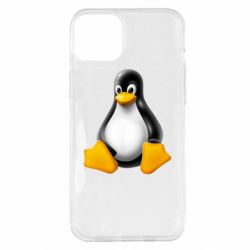 Чехол для iPhone 14 Plus Пингвин Linux - PrintSalon