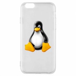 Чехол для iPhone 6/6S Пингвин Linux - PrintSalon