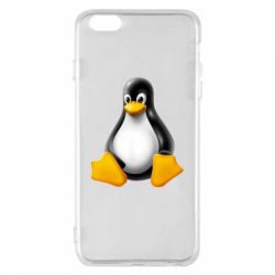 Чехол для iPhone 6 Plus/6S Plus Пингвин Linux
