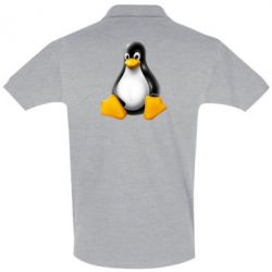 Мужское поло Пингвин Linux - PrintSalon