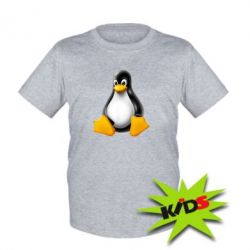Детская футболка Пингвин Linux - PrintSalon