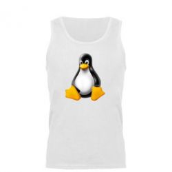 Мужская майка Пингвин Linux - PrintSalon
