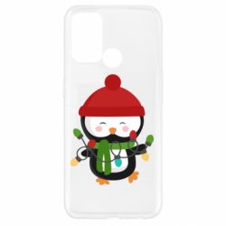 Чехол для Oppo A52/A72/A92 Пингвин с гирляндой - PrintSalon