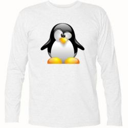 Футболка с длинным рукавом Пингвинчик - PrintSalon
