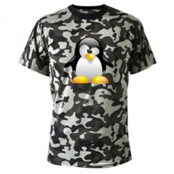 Камуфляжная футболка Пингвинчик - PrintSalon