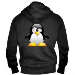 Мужское худи на молнии Пингвинчик - PrintSalon