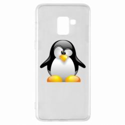 Чехол для Samsung A8+ 2018 Пингвинчик - PrintSalon
