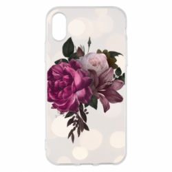 Чохол для iPhone X/Xs Pink flowers - PrintSalon