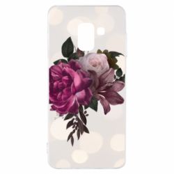 Чохол для Samsung A8 2018 Pink flowers - PrintSalon