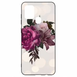 Чохол для Samsung A21s Pink flowers - PrintSalon
