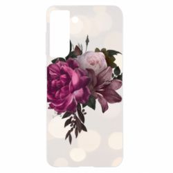 Чохол для Samsung S21 Pink flowers - PrintSalon
