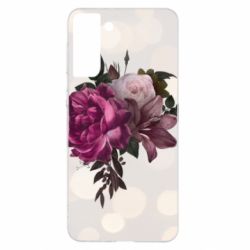 Чохол для Samsung S21+ Pink flowers - PrintSalon