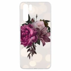 Чохол для Oppo A91 / Reno3Pink flowers - PrintSalon