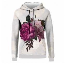Жіноче 3D худі Pink flowers
