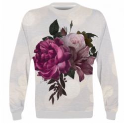 3D світшот Pink flowers - PrintSalon