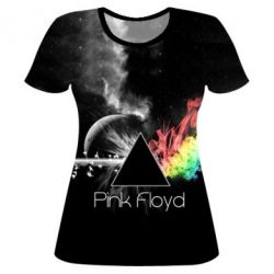 Женская футболка 3D Pink Floyd rainbow - PrintSalon
