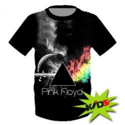Детская 3D футболка Pink Floyd rainbow - PrintSalon