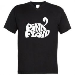 Мужская футболка  с V-образным вырезом Pink Floyd - PrintSalon
