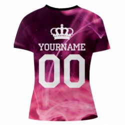 Женская футболка 3D Pink smoke is your name