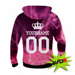 Детское 3D худи Pink smoke is your name - PrintSalon