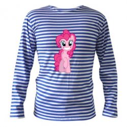 Тельняшка с длинным рукавом Pinkie Pie smile - PrintSalon
