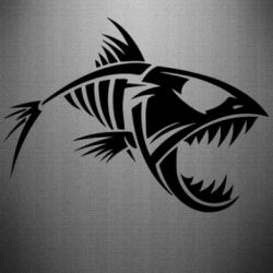 Наклейка Piranha - PrintSalon
