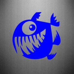 Наклейка Пиранья - PrintSalon