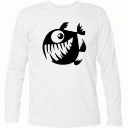 Футболка с длинным рукавом Пиранья - PrintSalon