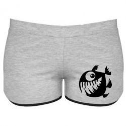 Женские шорты Пиранья - PrintSalon