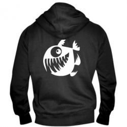 Мужское худи на молнии Пиранья - PrintSalon