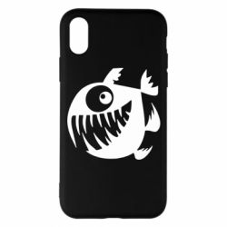 Чехол для iPhone X/Xs Пиранья - PrintSalon