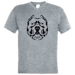 Мужская футболка  с V-образным вырезом Pit Bull Geometry