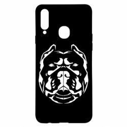 Чехол для Samsung A20s Pit Bull Geometry - PrintSalon