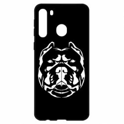 Чехол для Samsung A21 Pit Bull Geometry - PrintSalon