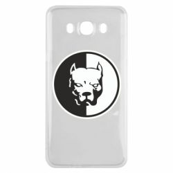 Чехол для Samsung J7 2016 Питбуль круг - PrintSalon