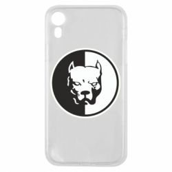 Чехол для iPhone XR Питбуль круг - PrintSalon